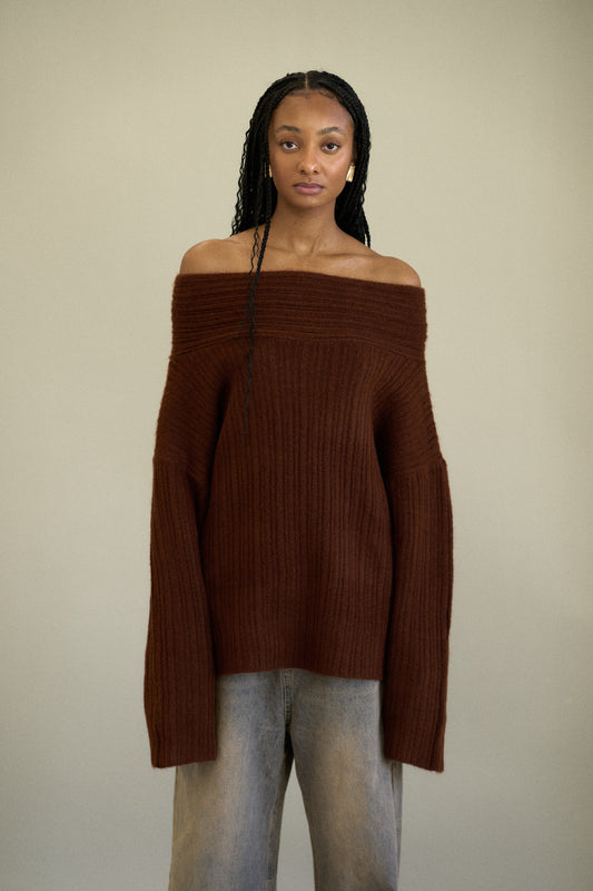 WINERVA ULTRA RIBBED KNITTED PULLOVER